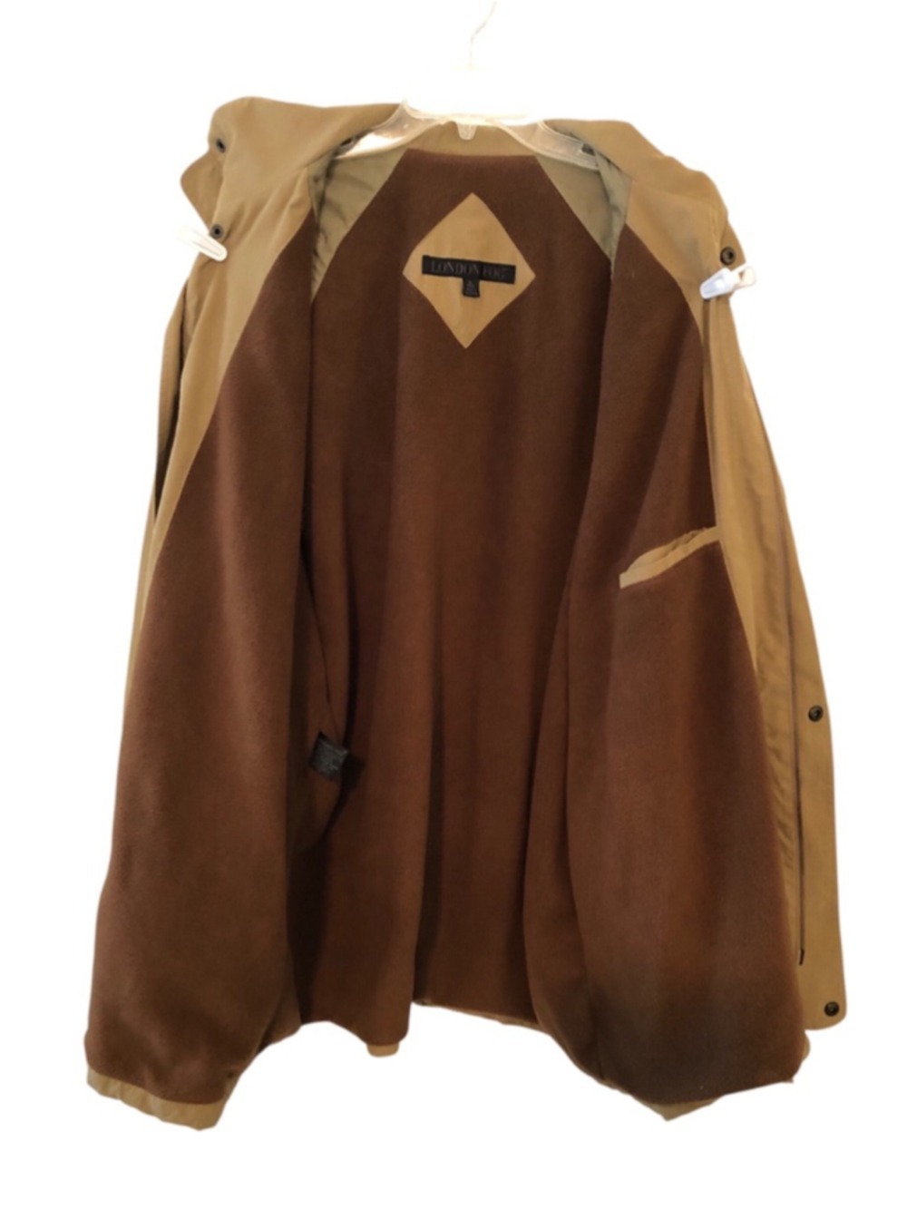 London Fog Utility Barn Jacket Gorpcore Field Coat Workwear Soft Suede Feel XL - Picture 2 of 12